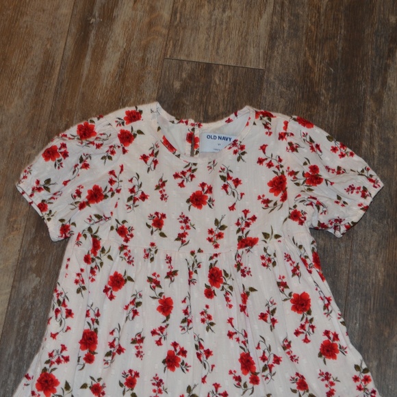Old Navy Dress w/Red Flowers - Picture 2 of 8